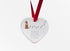 Vizsla Walk Beside Us Ceramic Heart